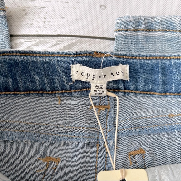 NWT Copper Key Girl’s 5 Pocket Skinny Denim Jeans 6X - Picture 5 of 9